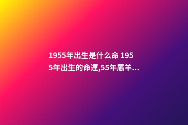 1955年出生是什么命 1955年出生的命運,55年屬羊的人的一生運勢-第1張-觀點-玄機派